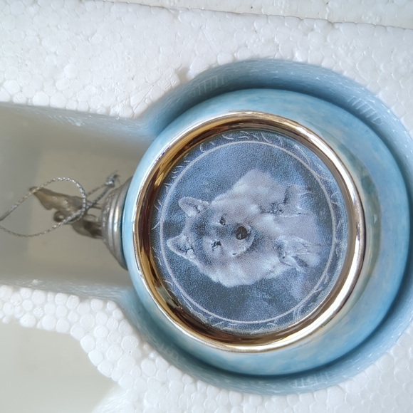 BRADFORD EDITIONS I NWT 6 "Spirit of the Wilderness" Ceramic Wolf Ornaments - Picture 4 of 14